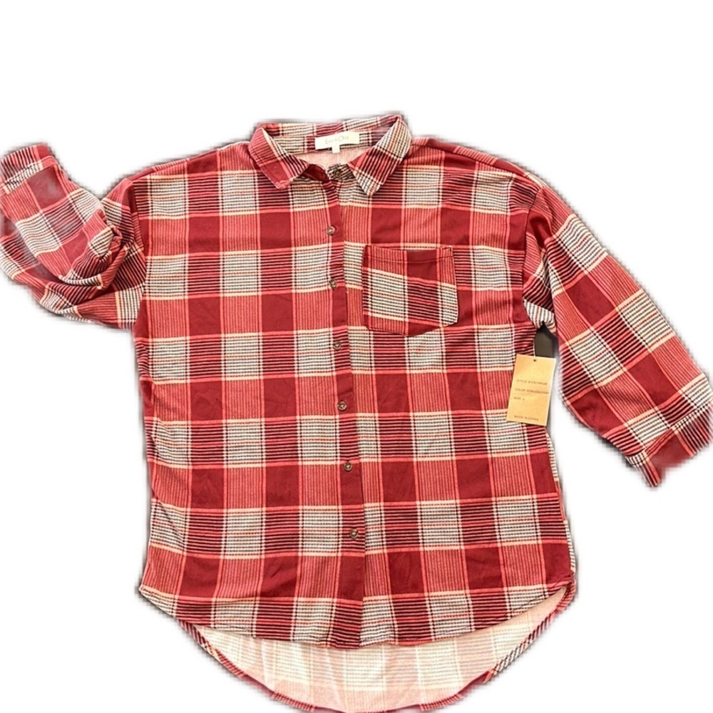Eden & Olivia button Down loose shirt Size:L
